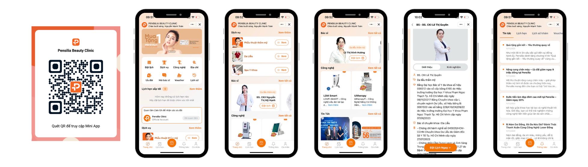 PENSILIA BEAUTY CLINIC nâng tầm chăm sóc khách hàng với Zalo Mini App